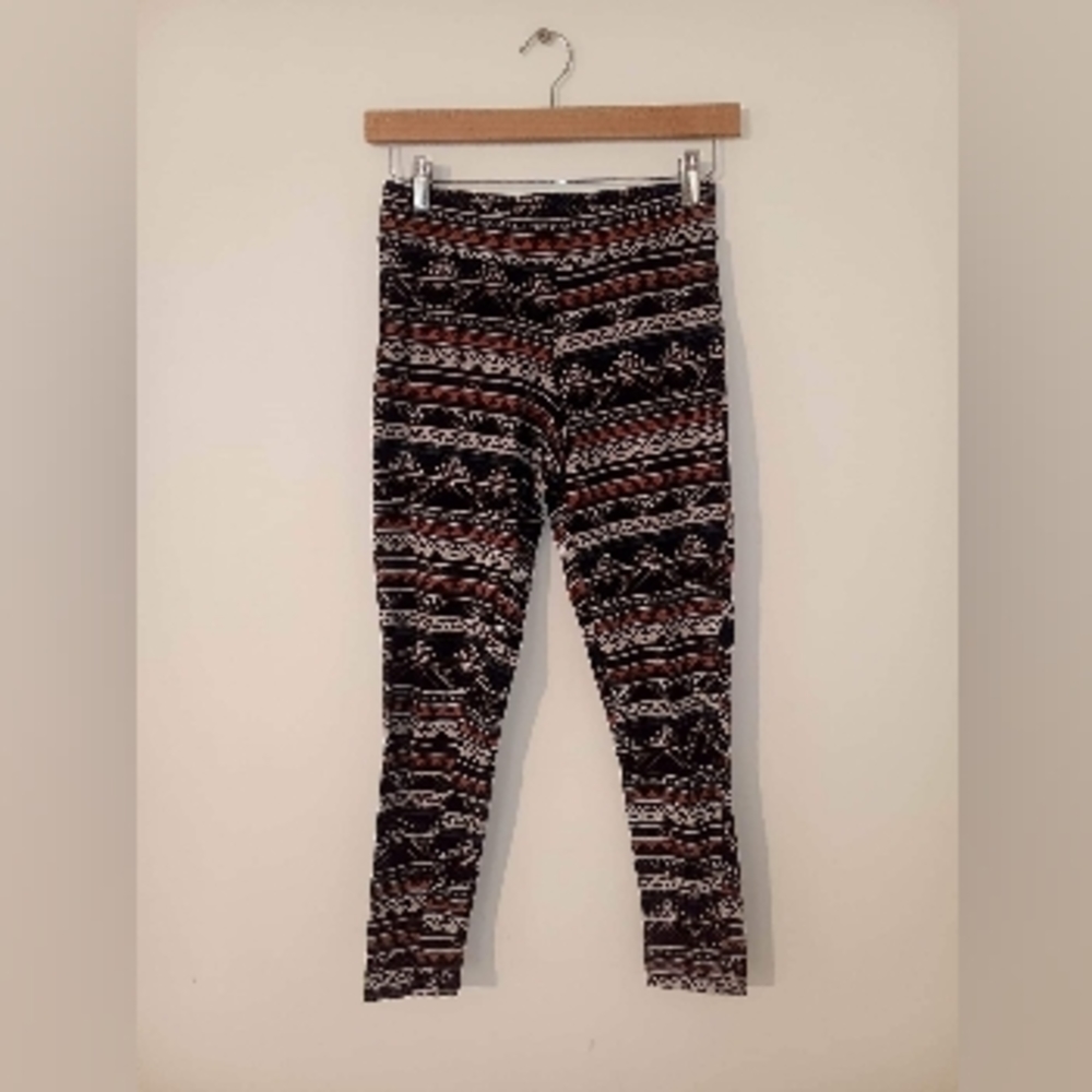 Torrid Tribal Print Leggings, Multicolor Stretch Woman's Size 00